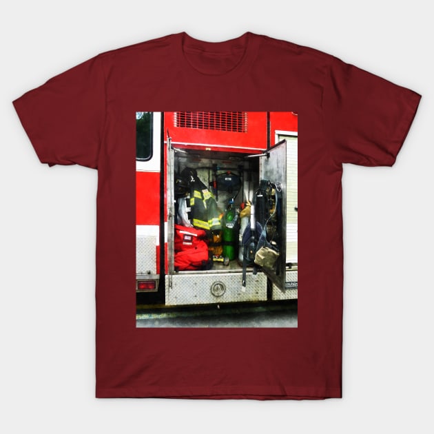 Firemen - Fire Fighting Gear T-Shirt by SusanSavad